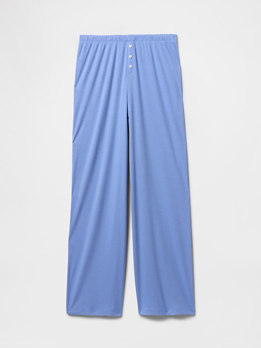 Image number 4 showing, Mini Rib Wide-Leg PJ Pants