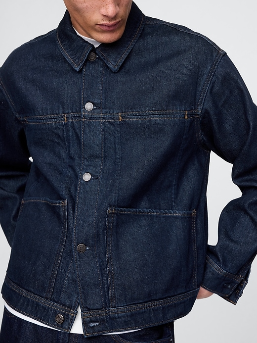 Image number 4 showing, UltraSoft Boxy Icon Denim Jacket