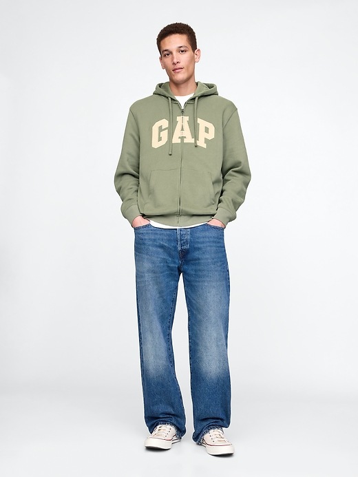 Image number 3 showing, VintageSoft Arch Logo Full-Zip Hoodie