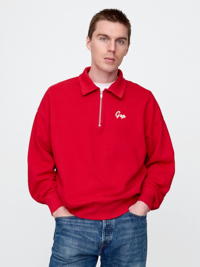 Gap Logo Polo Sweatshirt