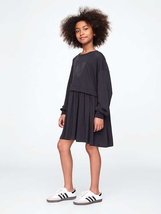 Image number 2 showing, Kids 2-in-1 VintageSoft Sweatshirt Dress