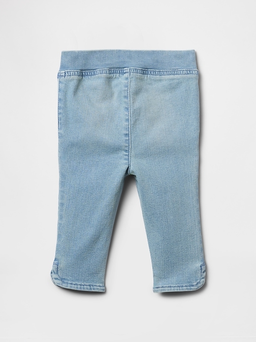 Image number 2 showing, Baby & Toddler Denim Capri Jeggings