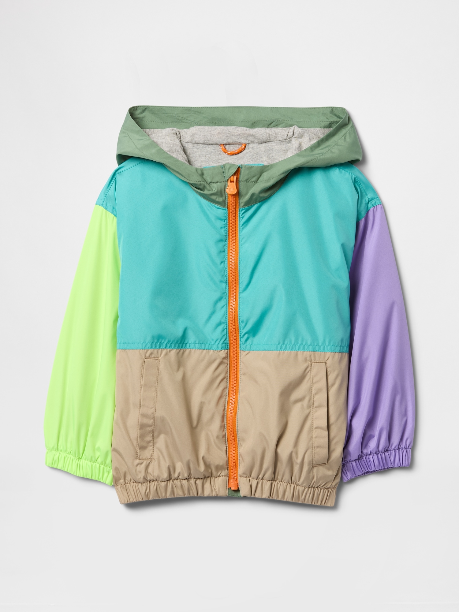 Baby & Toddler Jersey-Lined Colorblock Windbreaker