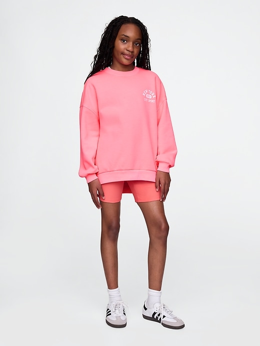 Image number 4 showing, Kids VintageSoft NYC Logo Tunic Sweatshirt