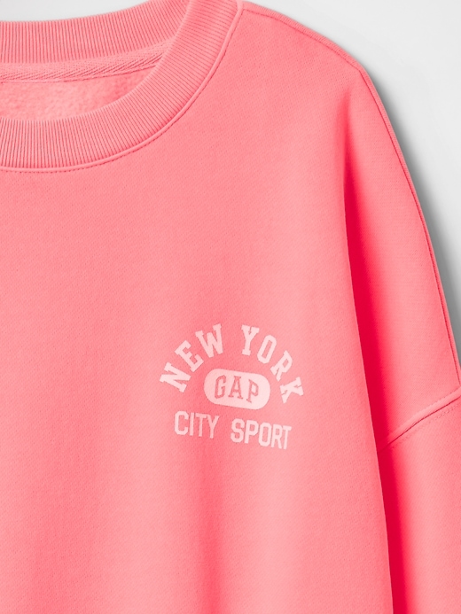 Image number 5 showing, Kids VintageSoft NYC Logo Tunic Sweatshirt
