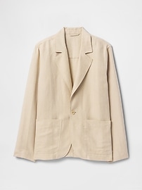 Relaxed Linen-Cotton Blazer