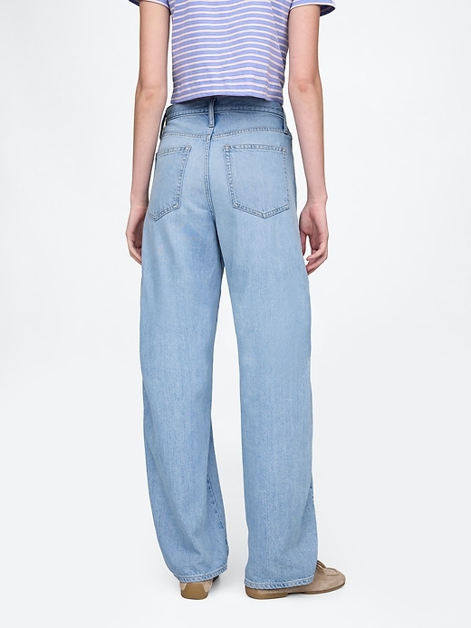 Image number 4 showing, High Rise UltraSoft Barrel Jeans