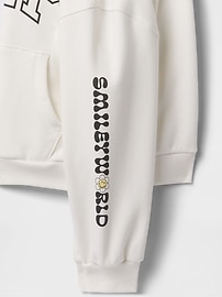 Kids VintageSoft Smiley World Logo Zip Hoodie