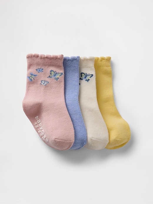 View large product image 1 of 1. Baby & Toddler Butterfly Crew Socks