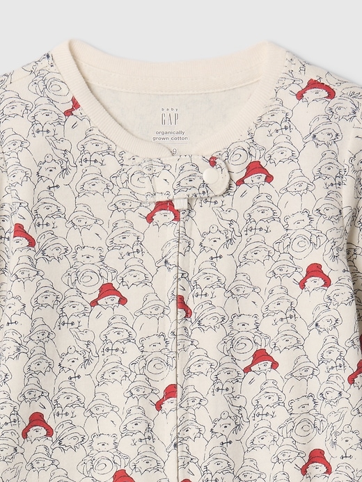 Image number 2 showing, Baby Paddington Organic Cotton Footed One-Piece