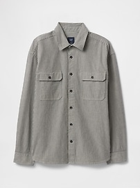 Denim Stripe Big Shirt