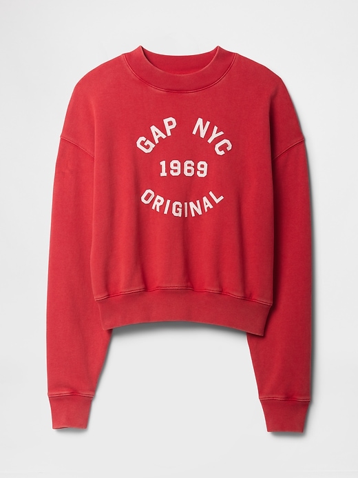 Image number 4 showing, Heavyweight French Terry Cropped Sweatshirt
