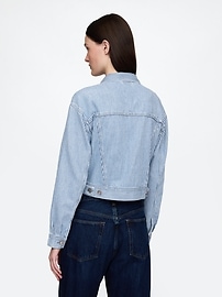 UltraSoft Relaxed Cropped Icon Denim Jacket