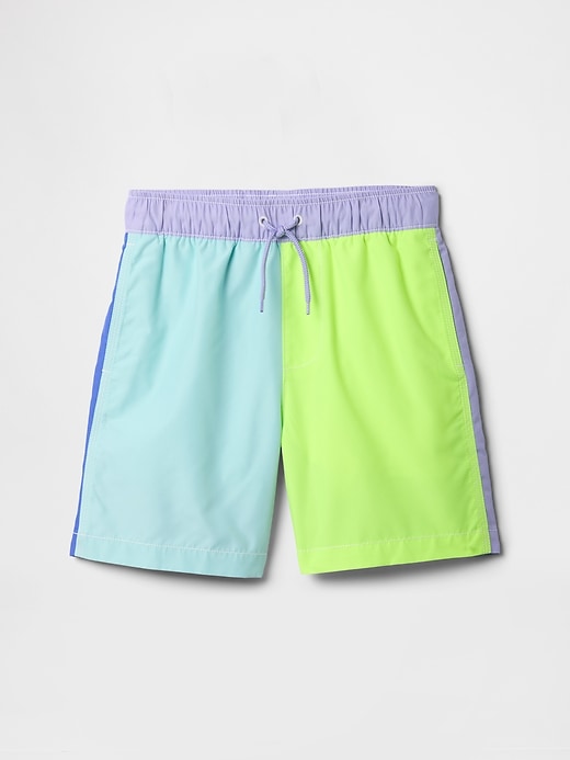 Image number 1 showing, Kids 5" Recycled Swim Trunks