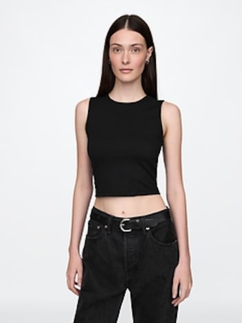 CloseKnit Jersey Crop Tank Top