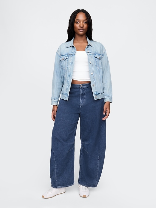 Image number 5 showing, High Rise Knit Horseshoe Jeans