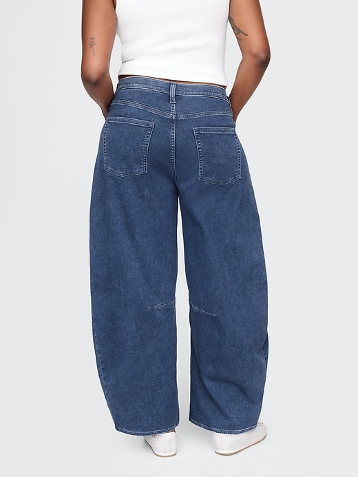 Image number 6 showing, High Rise Knit Horseshoe Jeans