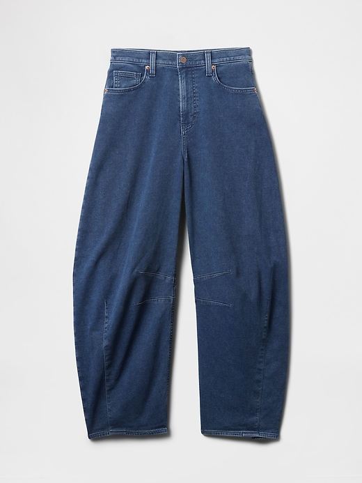 Image number 7 showing, High Rise Knit Horseshoe Jeans