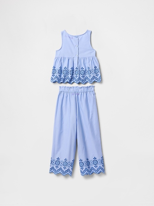 Baby & Toddler Eyelet Poplin Outfit Set