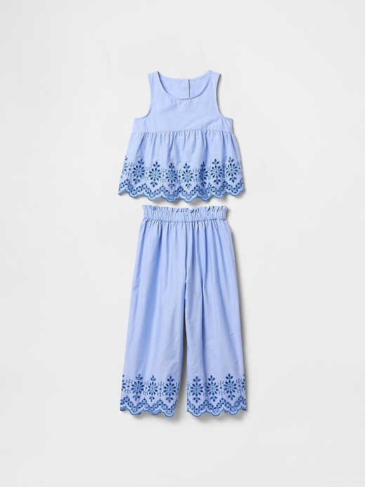 Baby & Toddler Eyelet Poplin Outfit Set