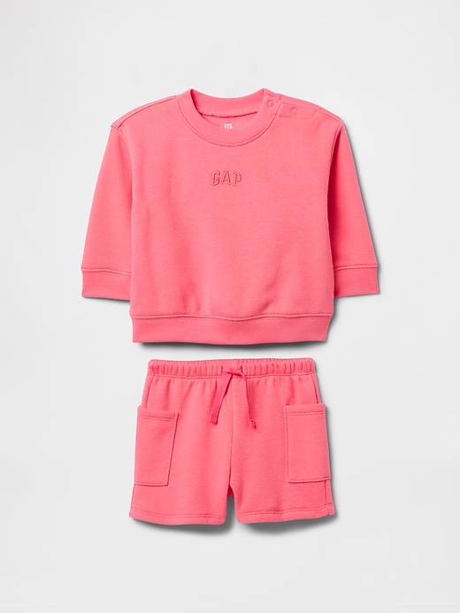 Image number 1 showing, Baby VintageSoft Logo Sweat Set