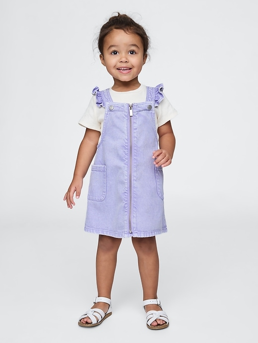 Image number 1 showing, Baby & Toddler UltraSoft Denim Skirtall