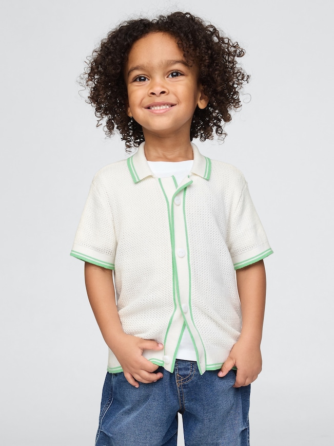 Baby & Toddler Textured Sweater Shirt