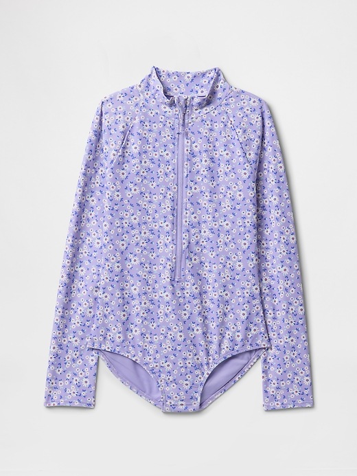 Kids Zip Swim Rash Guard