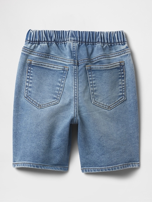 Image number 2 showing, Baby & Toddler Extra Baggy Knit Denim Shorts
