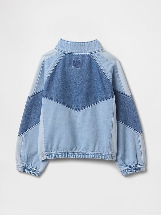 Image number 2 showing, Baby & Toddler Colorblock Denim Track Jacket