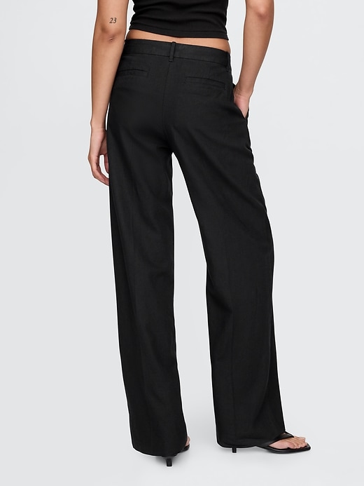 Image number 4 showing, 365 Low Rise Linen-Blend Trousers