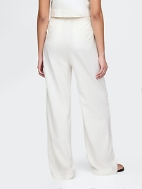 365 High Rise Linen-Blend Trousers