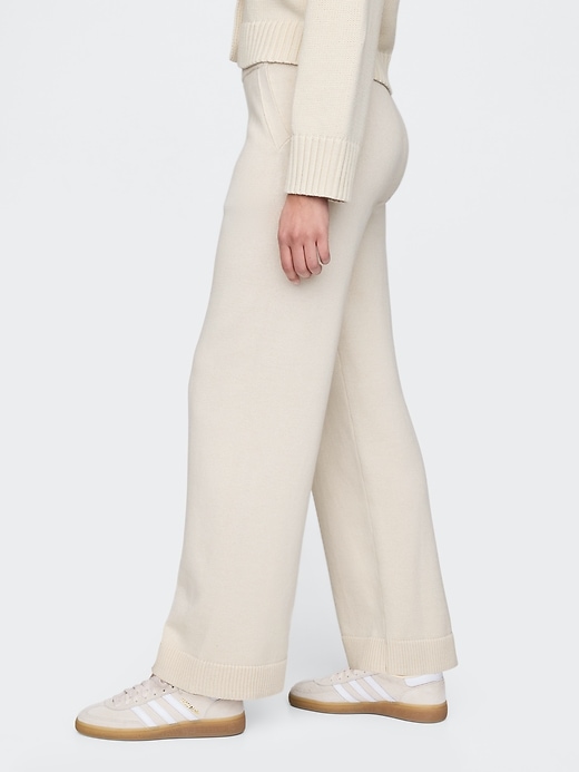 Image number 3 showing, 100% Cotton Relaxed Sweater Pants