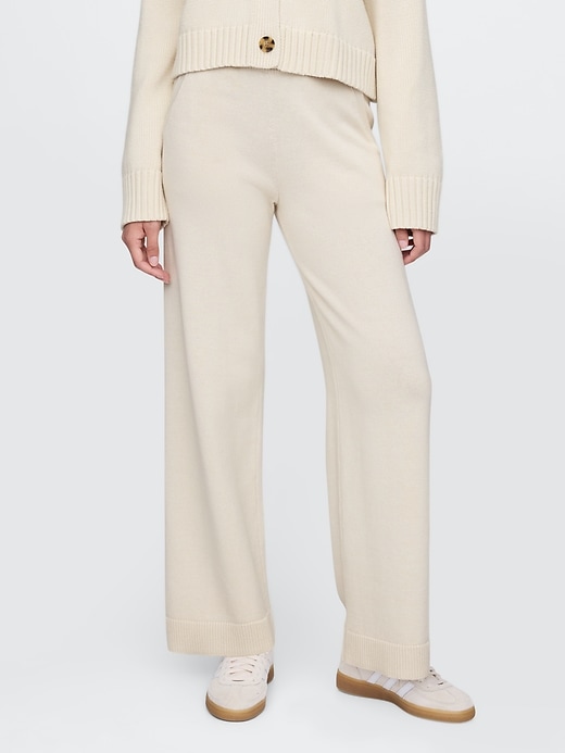 Image number 2 showing, 100% Cotton Relaxed Sweater Pants