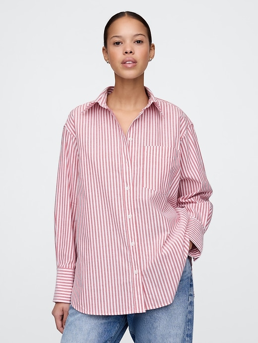 Image number 1 showing, Organic Cotton Oxford Big Shirt