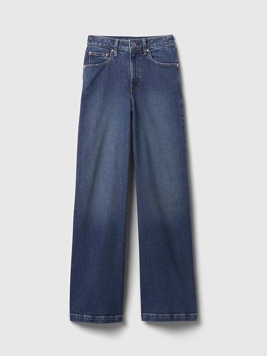 Image number 8 showing, Curvy High Rise Stride Wide-Leg Jeans