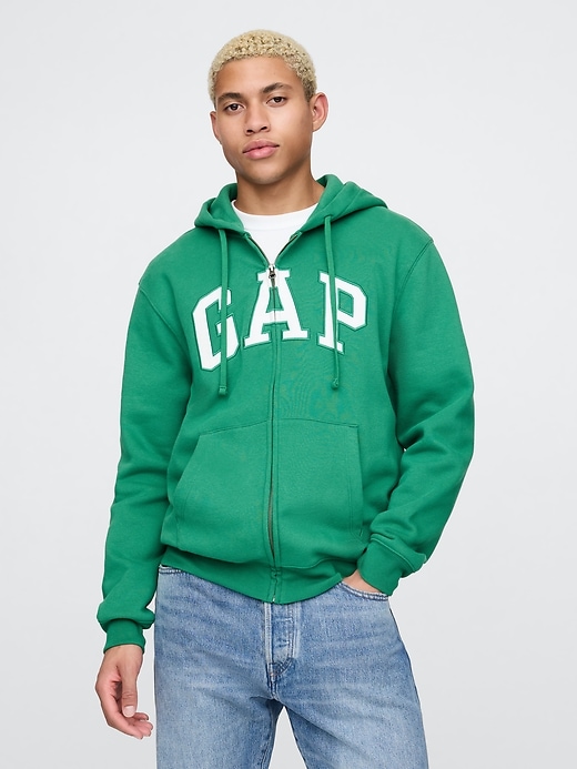 Image number 1 showing, VintageSoft Arch Logo Full-Zip Hoodie