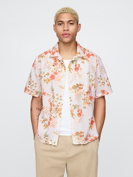 Image number 1 showing, Linen-Cotton Shirt