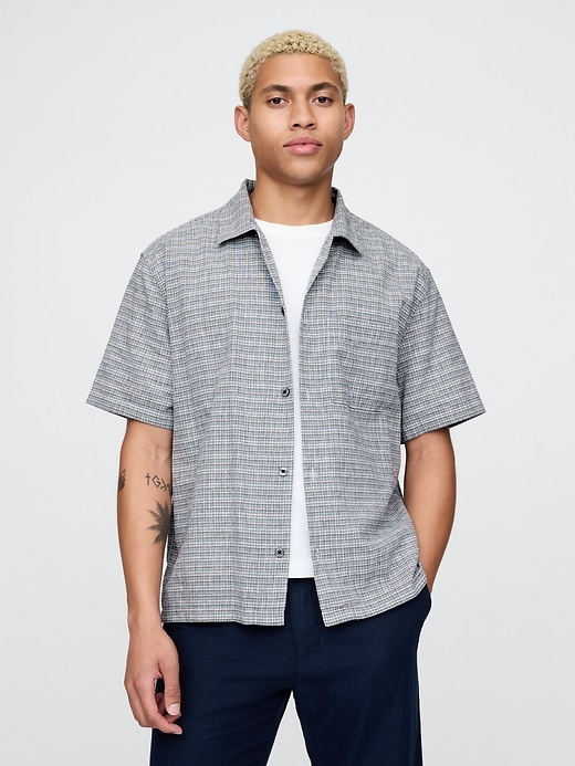 Image number 1 showing, Linen-Cotton Shirt