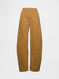 High Rise Barrel Jeans