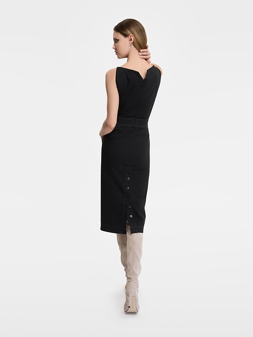 Image number 3 showing, GapStudio Seamed Denim Dress