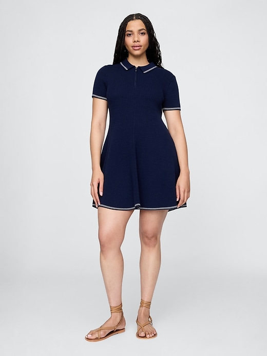 Image number 5 showing, Polo Sweater Rib Mini Dress