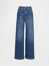 Sky High Rise Stride Wide-Leg Jeans