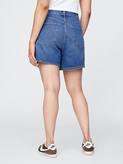 Image number 7 showing, 4.75" High Rise A-Line Denim Short