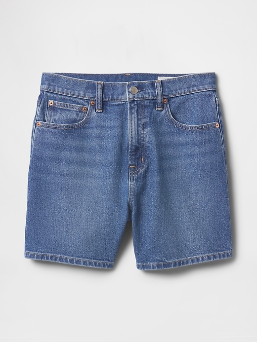 Image number 8 showing, 4.75" High Rise A-Line Denim Short