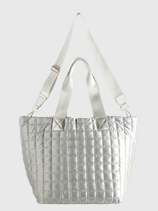1 of 8 showing, with the color SILVER of product Shiraleah Logan Travel Tote
