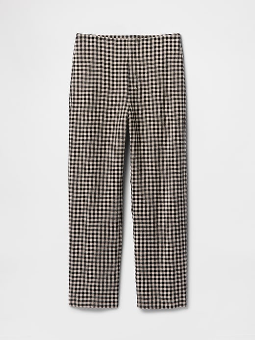 Image number 7 showing, Linen-Blend Relaxed Straight Ankle Pants