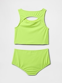 Kids Cutout Tankini Swim Two-Piece
