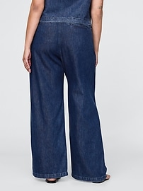 365 High Rise UltraSoft Pleated Denim Trousers