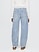 High Rise Crossover Barrel Jeans - Blue - View 31